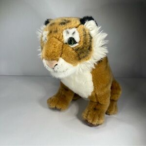 Planet Earth BBC Tiger Black Stripes Stuffed Animal Soft Toy 11" Realistic Cat